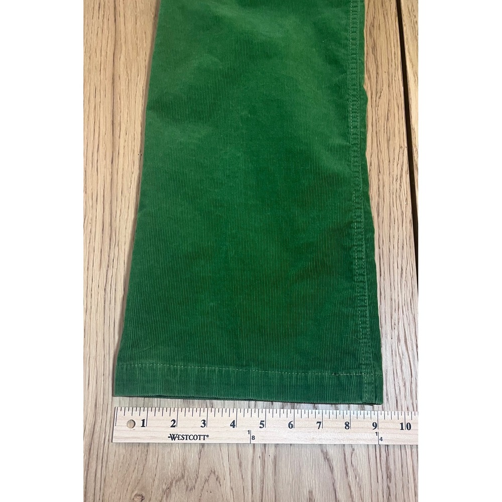 J.Crew Corduroy Pants Womens 10R Green City Fit Preppy Flare Leg Trousers - Picture 8 of 8